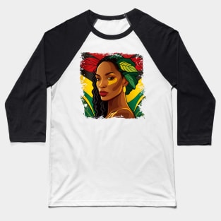 I Am Black History African Woman T-Shirt Baseball T-Shirt